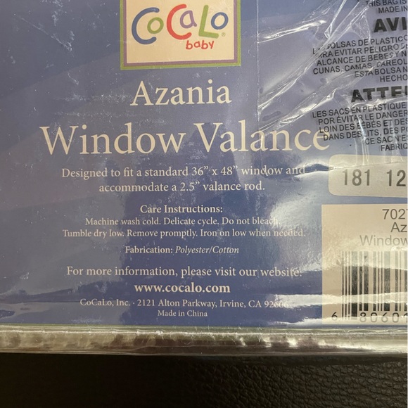 COCALO BABY NWT Lot of 2 Azania Animal Print Window Valance baby bedroom green - Picture 6 of 10